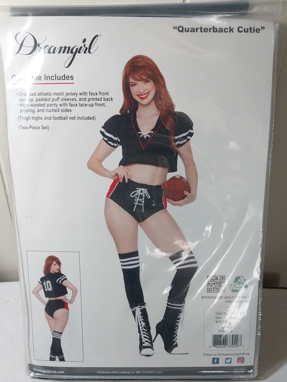 Quarterback Cutie Dreamgirl Costume NWT